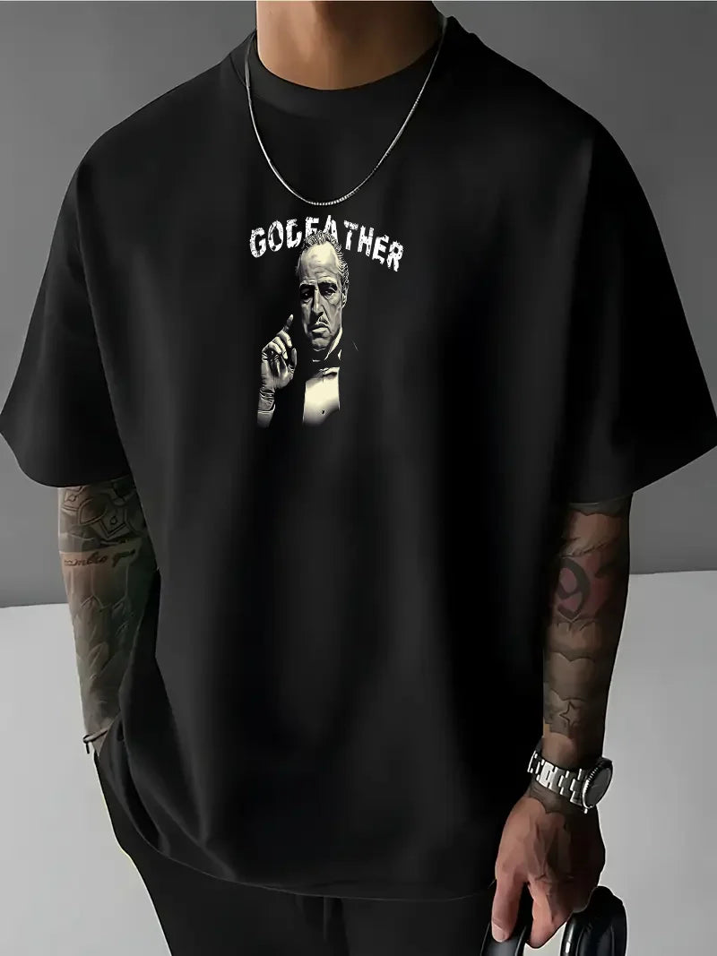 Muška majica GODFATHER crno (Oversized)