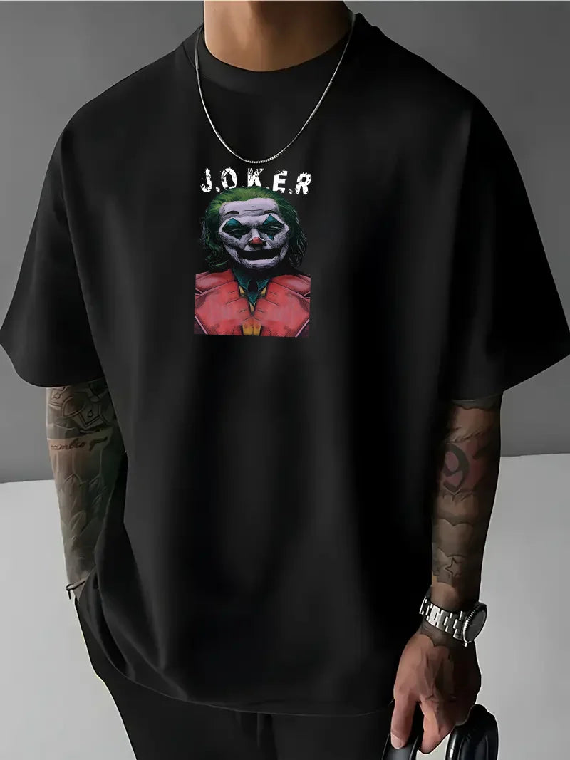 Muška majica JOKER crno (Oversized)