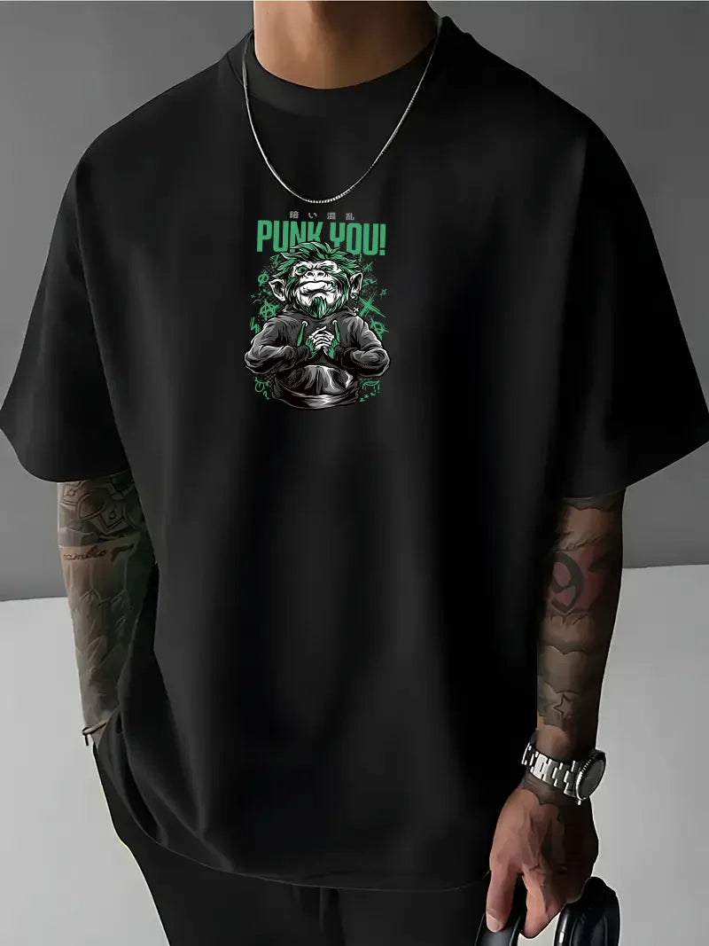 Muška majica PUNK YOU crno (Oversized)