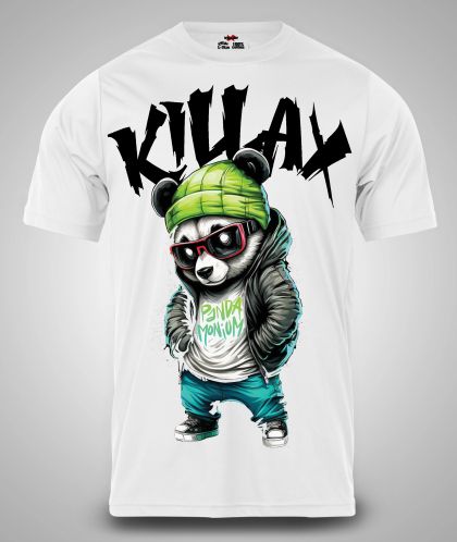 Muška majica Killax Panda bijelo