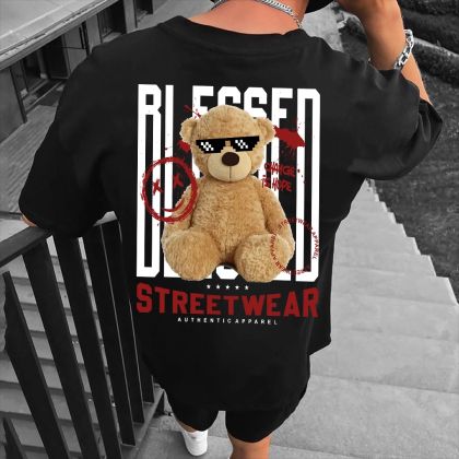 Muška majica BLESSED crno (Oversized)