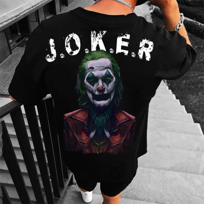 Muška majica JOKER crno (Oversized)
