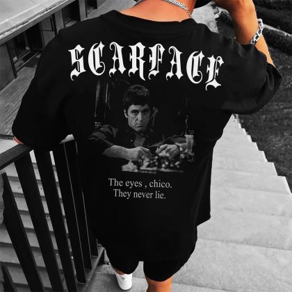 Muška majica SCARFACE crno (Oversized)