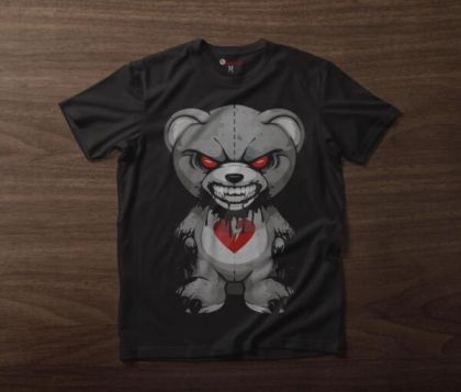 Muška majica EVIL BEAR crno
