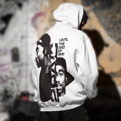 Muška hoodica - 2Pac bijelo