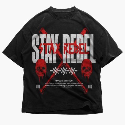 Muška majica Stay Rebel (Oversized)