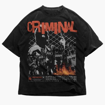Muška majica Criminal (Oversized)