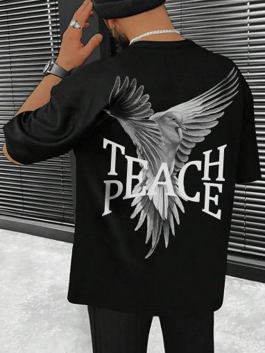 Muška majica Teach Peace (Oversized)