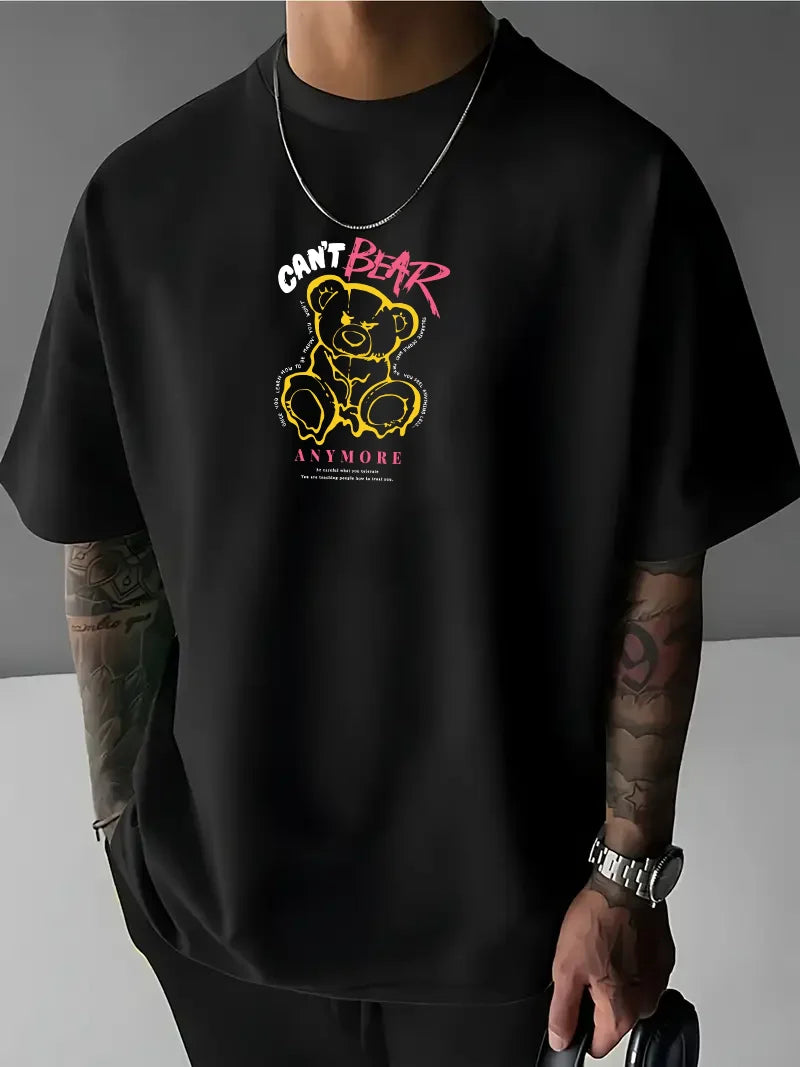 Muška majica CANT BEAR crno (Oversized)