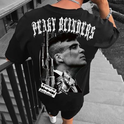 Muška majica PEAKY BLINDERS #1 crno (Oversized)