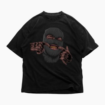 Muška majica Smiley Mask (Oversized)